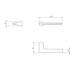 BORING - VERUM ITALY VM - LIEVE - Minimalist handles without rosettes