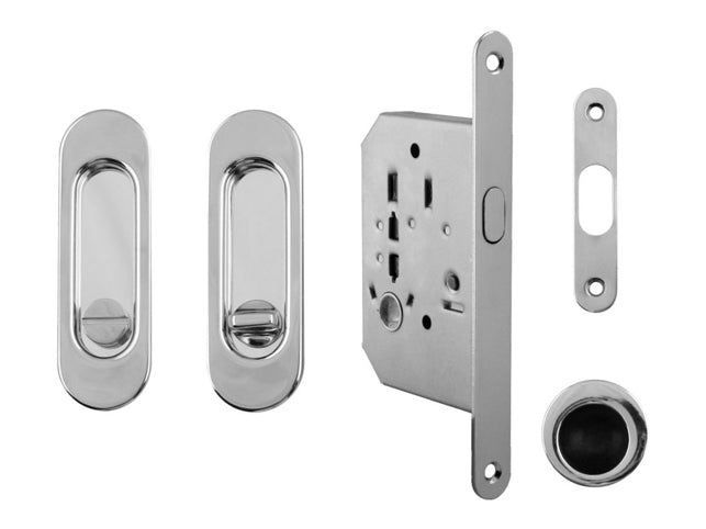 FT - Oval sliding door set - WC - shells and handles for sliding doors