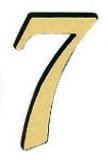 LR - House number "7" - 120 mm