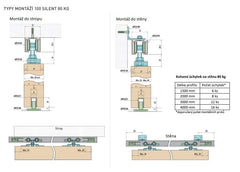 SC - SLIDING SYSTEM SERIES 100 SILENT 80 KG