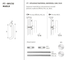 FT - HANDLE code K01 â‚¬Å¡Â¬Â¹Ã†â€™Â¦ 32 mm UN pc - Round straight handle