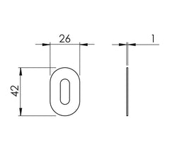 BORING - VERUM ITALY VM - ROSE - 1UOR - Narrow oval rosettes