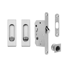 FT - Square sliding door set - WC - shells and handles for sliding doors