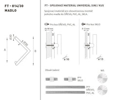 FT - HANDLE code K14 â‚¬Å¡Â¬Â¹Ã†â€™Â¦ 30 mm UN pc - Round off-set handles