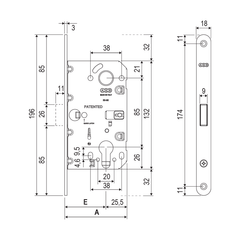 AGB - Set for revolving door WAVE - HR PZ - Shells for revolving doors