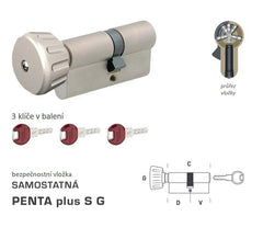 DORMAKABA DK - PENTA plus S G - with knob - Separate safety inserts - BT4