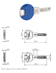DORMAKABA DK - EXPERT plus US general key dimmed SMART KEY - EXPERT keys