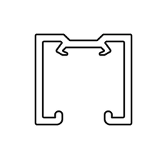 SC - Aluminum profile 100 SILENT up to 120 kg MB, ART.0196