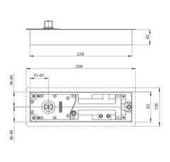 GZ - TS 500 NV 1-4 Floor self-closer