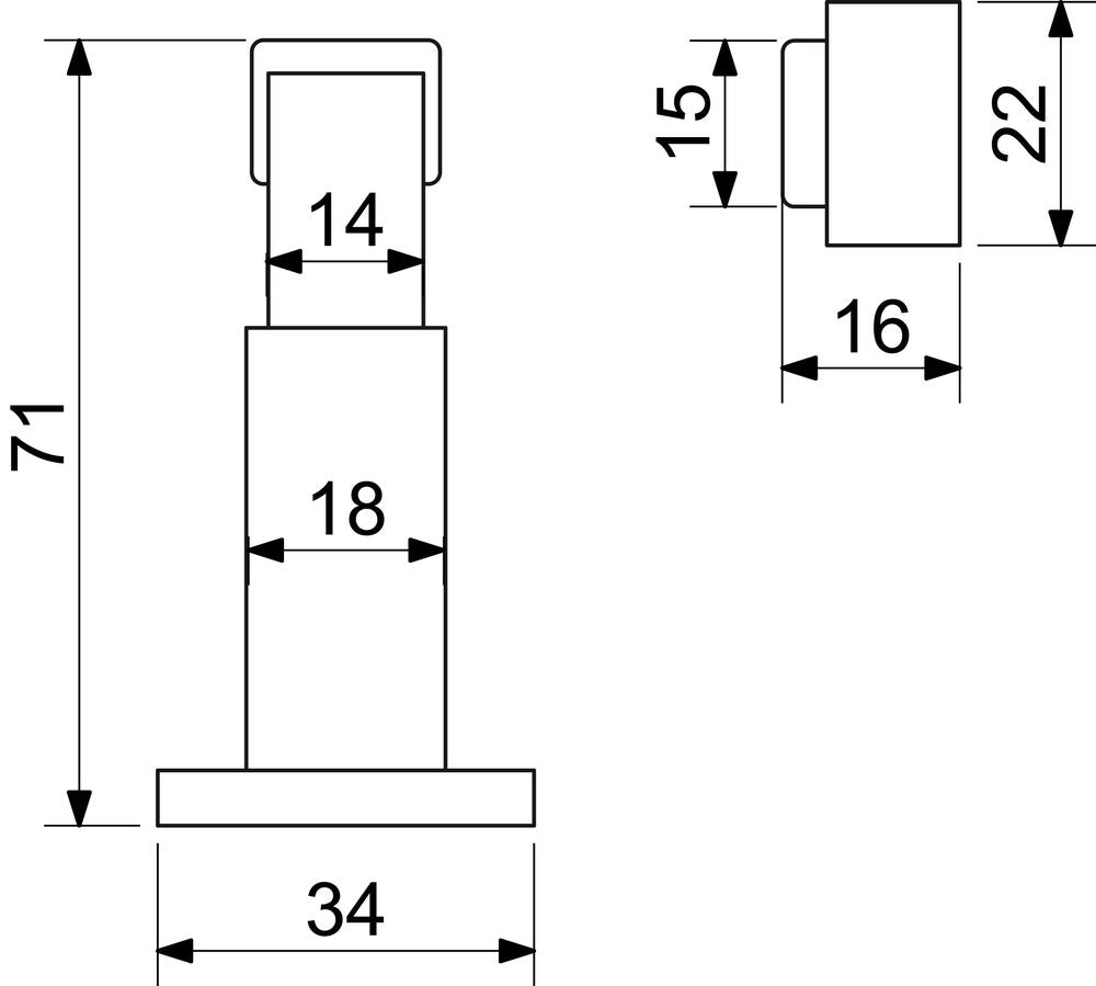 Richter Czech Magnetic stop RDS.050