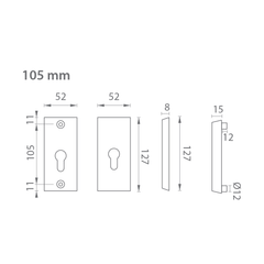 AXA - ROSETTA ATLAS2 Square Rosette