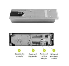 GZ - TS 500 NV 1-4 Floor self-closer