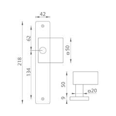 M.P MP - FIXED HANDLE Door Handle - SH