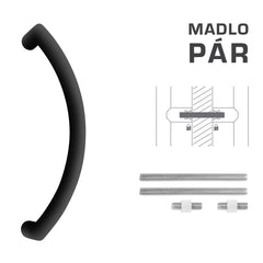 FT - HANDLE code K39 â‚¬Å¡Â¬Â¹Ã†â€™Â¦ 32 mm UN pair - Round off-set handles