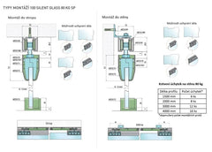 SC - SLIDING SYSTEM SERIES 100 SILENT GLASS WITH 80 KG SP