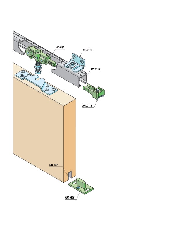 SC - SLIDING SYSTEM SERIES Leggera UP TO 70 KG
