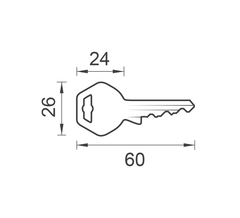 DORMAKABA DK - EAP2000 US toothed master key - GK - EAP2000 keys
