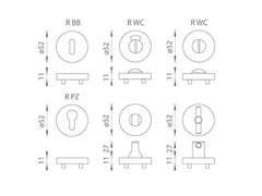 Tupai TI - ROZETA Round Rosette - R
