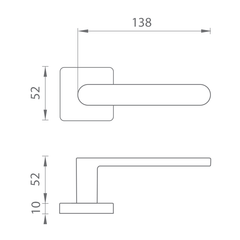 COLOMBO CB - MOOD ONEQ - HR - Handles on square rosettes