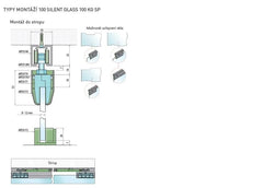 SC - SLIDING SYSTEM SERIES 100 SILENT GLASS WITH 100 KG SP