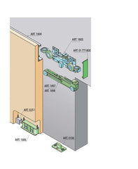 SC - SLIDING SYSTEM SERIES HIDDEN 40/80 KG SP