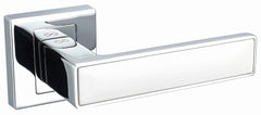 Infinity Line Concept KCK 700/800 Chrome/White - Door Handle on a Square Rose