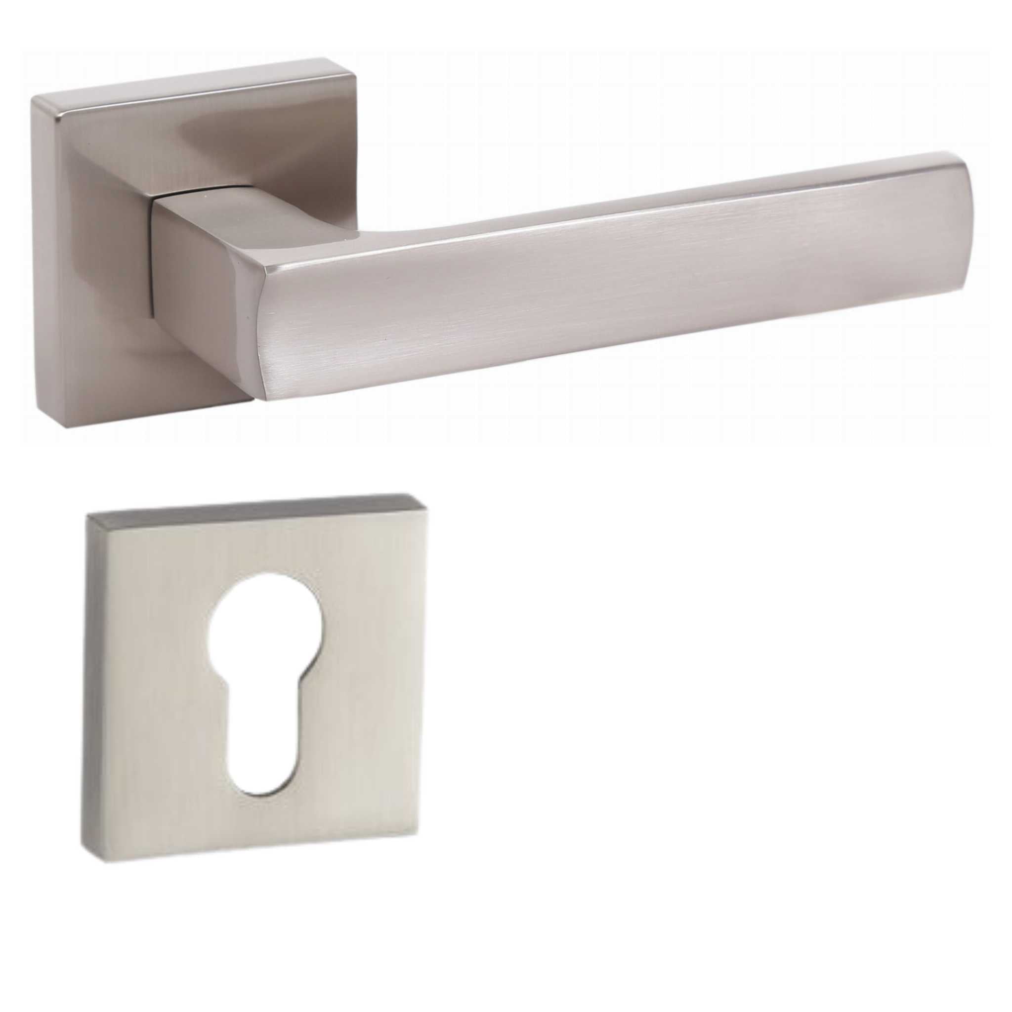 Infinity Line Duna KDI 300 Satin - Door Handle on a Square Rose