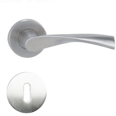 MP fittings Tornado R - Stainless Steel Door Handle on a Round Rose