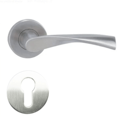 MP fittings Tornado R - Stainless Steel Door Handle on a Round Rose