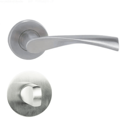 MP fittings Tornado R - Stainless Steel Door Handle on a Round Rose