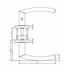 Griffwerk GK - LORITA PROF - R - S2L with locking - Handles on round rosettes