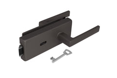 Tupai TI - LOCK for glass with handle SONIA 4025 - BB - Locks for glass doors