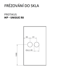 M.P MP - UNIQUE R8 - Glass door lock counterpart - Counters and counters for glass doors