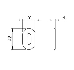BORING - VERUM ITALY VM - ROSE - 4UOR - Narrow oval rosettes