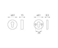 AXA - ROSETTA - Safety and reinforced rosettes