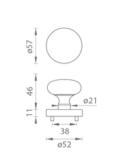 Tupai TI - BALLS Round Rosette - R 589