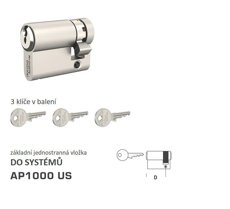 DORMAKABA DK - AP1000 US single-sided - System building inserts