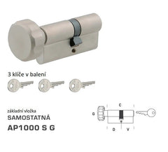 DORMAKABA DK - AP1000 S G - with knob - Separate construction inserts