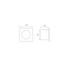 FT - Corner handle for sliding door front MQ - HR - Shells and handles for sliding wooden doors