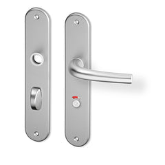 ACT Anna door  - Door Handle on a Backplate - F9 steel