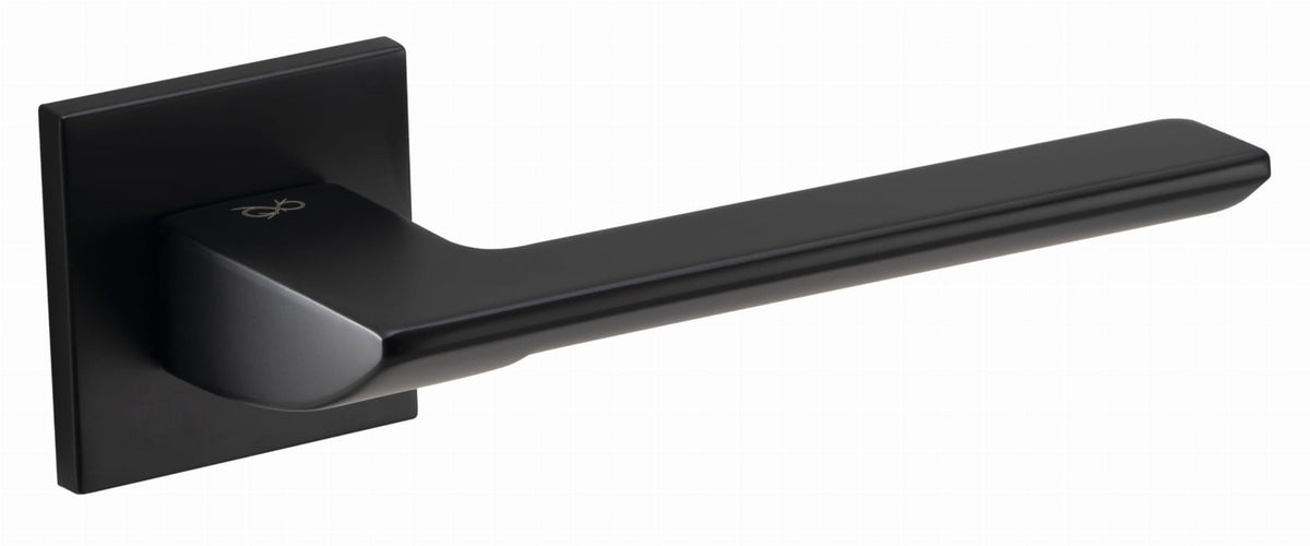 Infinity Line Astra FIT black KSA B00 - Door Handle on a Square Rose