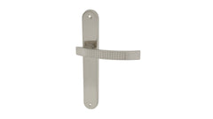 Astro Nickel Satin - Door Handle on a Backplate