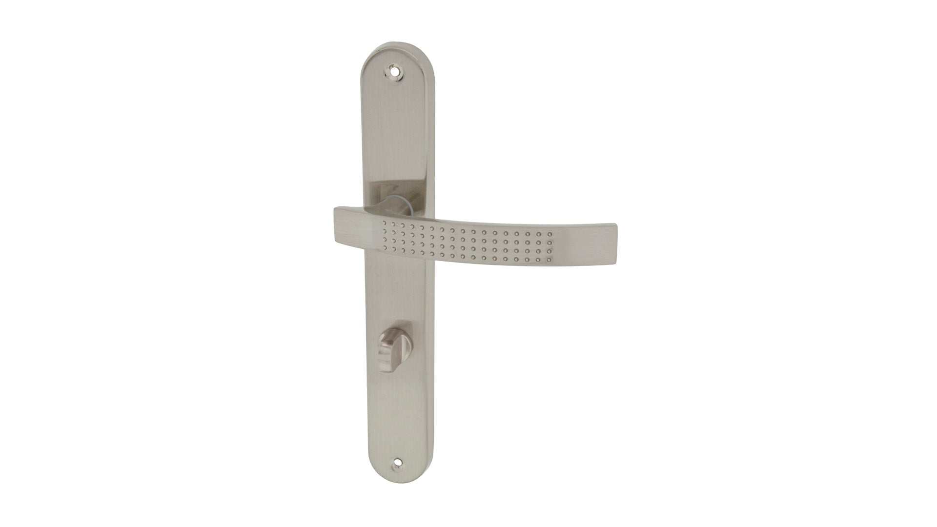 Astro Nickel Satin - Door Handle on a Backplate