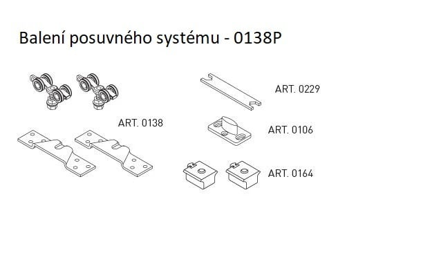 SC - Packaging of sliding system 100 SILENT SOFT art. 0138P