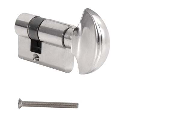 M.P MP - Cylindrical insert with a button for fitting on glass