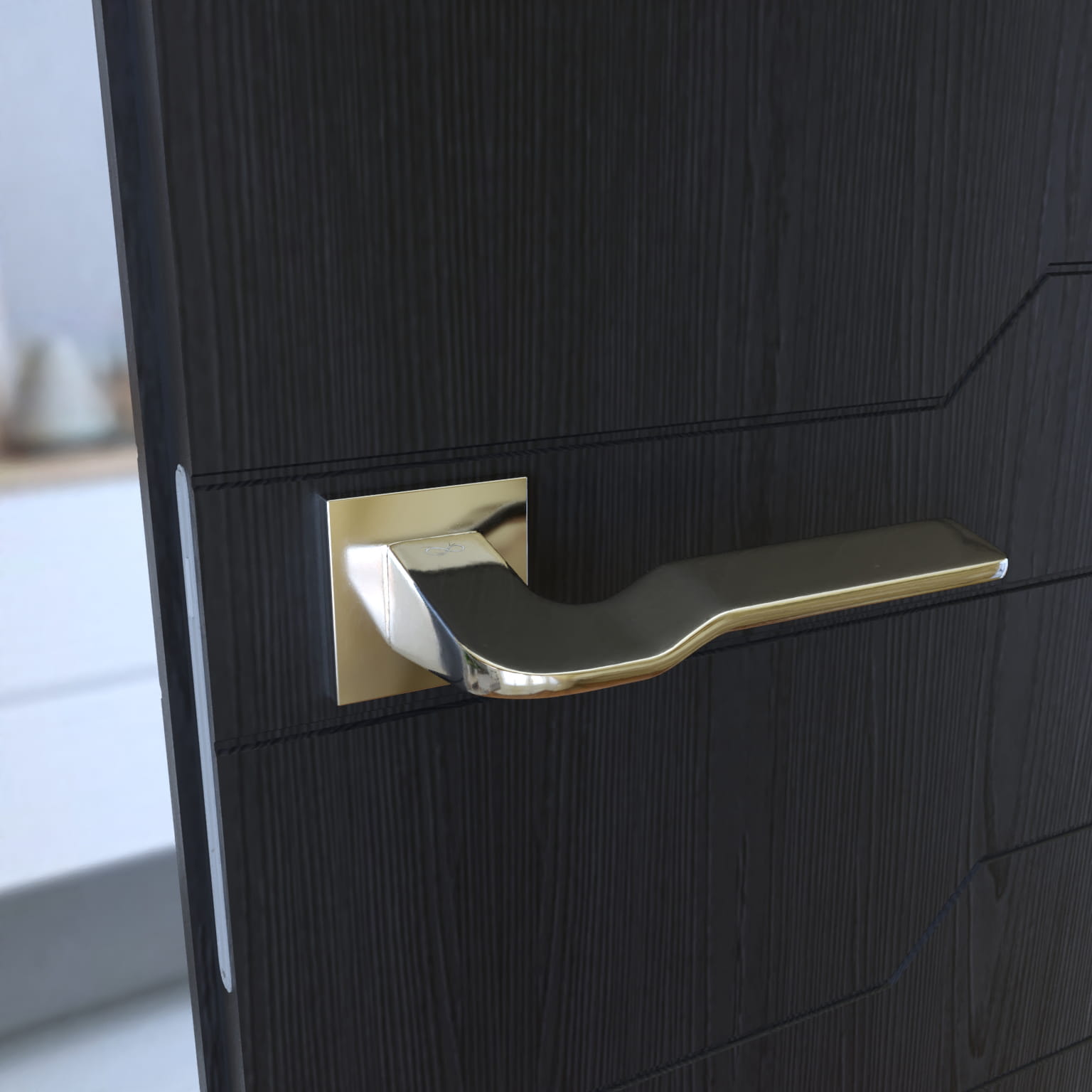 Infinity Line Bali SLIM Chrome KBLA S 700 - Door Handle on a Square Rose