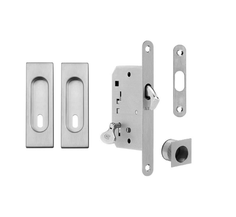 FT - Square sliding door set - BB / D - shells and handles for sliding doors