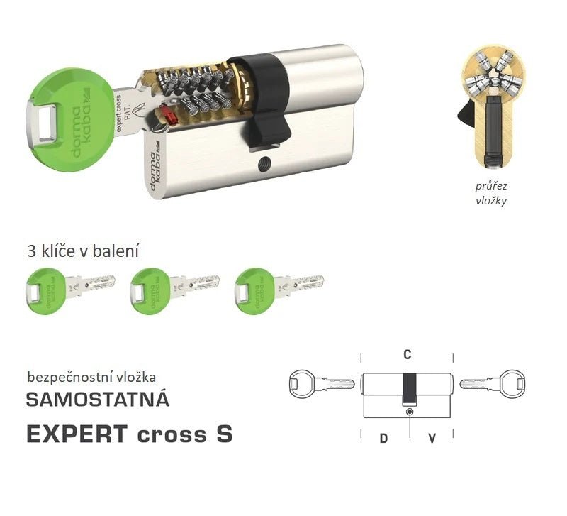 DORMAKABA DK - EXPERT cross S - Separate safety inserts - BT4