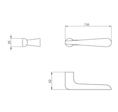 BORING - VERUM ITALY VM - PEPE - Minimalist handles without rosettes