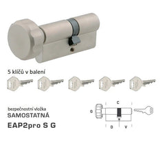 DORMAKABA DK - EAP2pro S G - with knob - Separate safety inserts - BT3